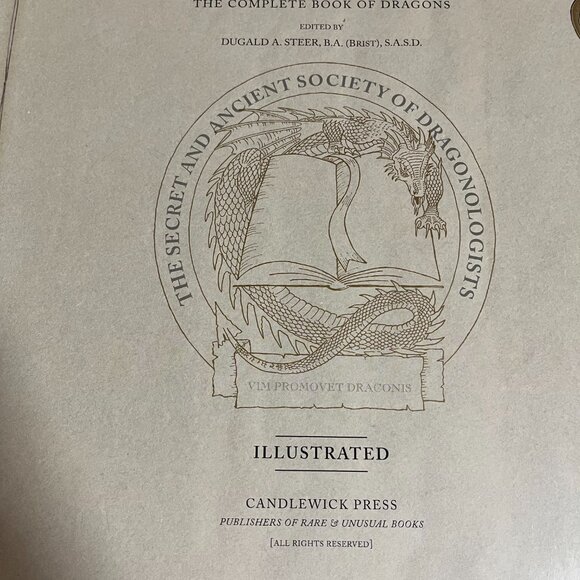 DRAGONOLOGY "COMPLETE BOOK OF DRAGONS by Dr. Ernest Drake, 2003/PREOWNED - Picture 10 of 11